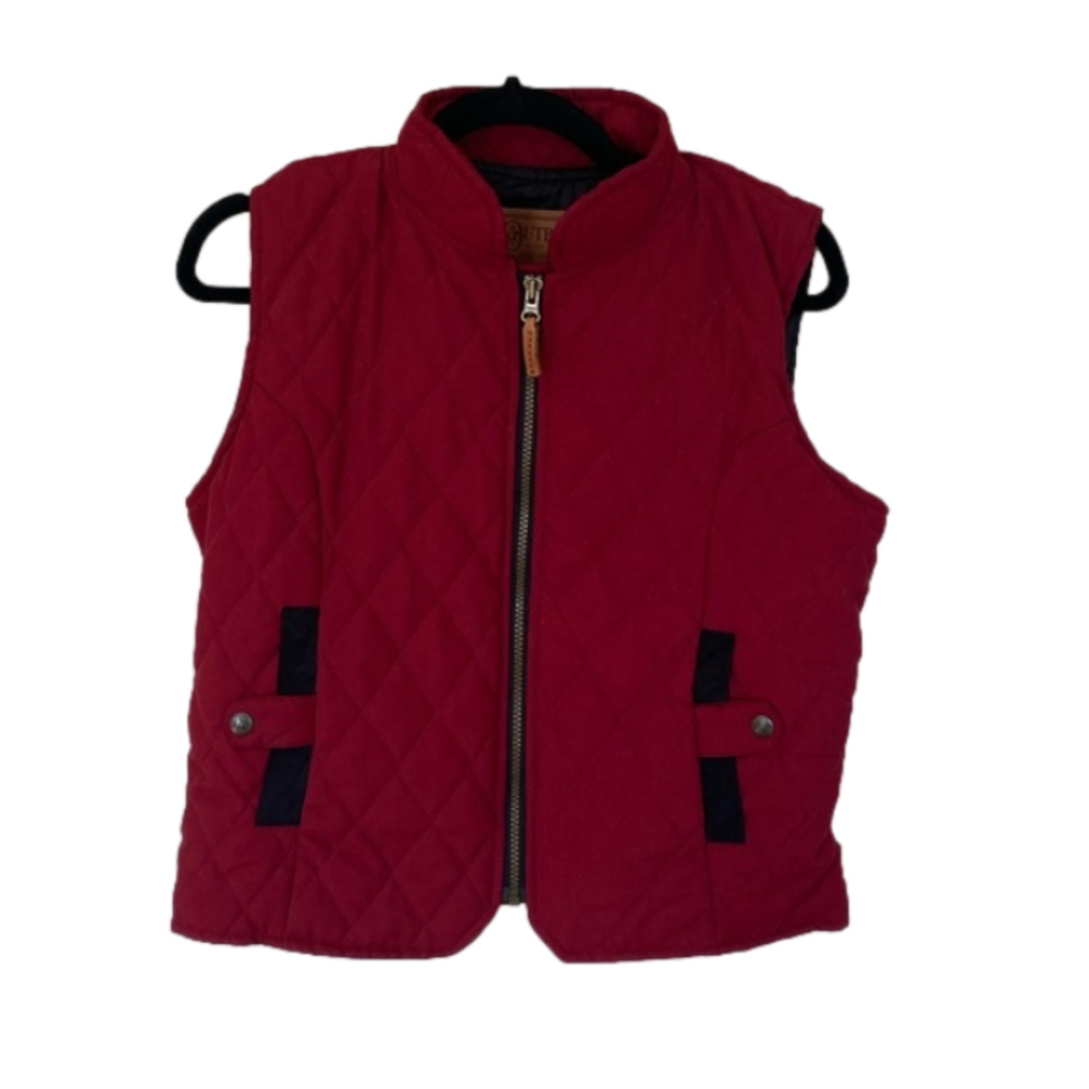 Outback Trading Company Red Quilted Vest